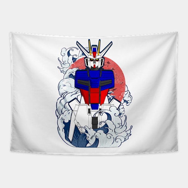 GAT-X105 Strike Gundam Tapestry by gblackid