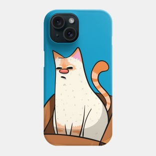 Red Point Siamese Cat in a Box Design Phone Case