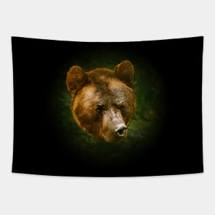 Brown bear portrait Tapestry