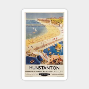 Hunstanton, Norfolk - BR- Vintage Railway Travel Advert - 1950s Magnet