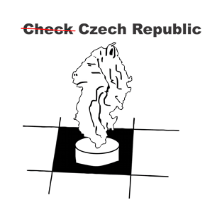 A funny map of Czech Republic. T-Shirt