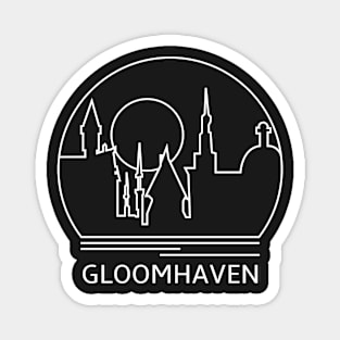 Gloomhaven Minimalist Line Drawing - Board Game Inspired Graphic - Tabletop Gaming  - BGG Magnet