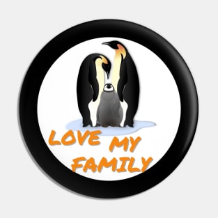 Penguin Family Pin