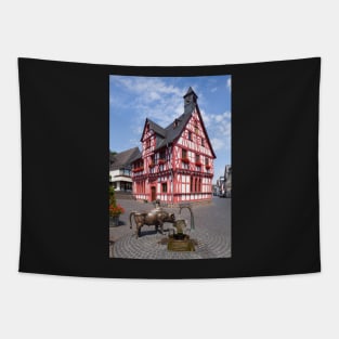 Town hall, old town, Rhens, Middle Rhine, Rhine, Rhineland-Palatinate, Germany Tapestry