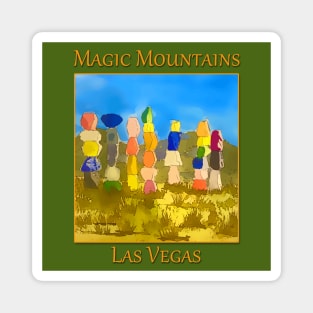 Seven Magic Mountains outside Las Vegas Nevada - WelshDesigns Magnet