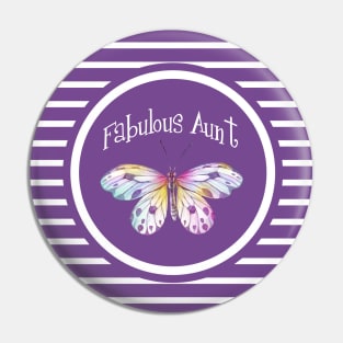 Fabulous Aunt Butterfly Pin