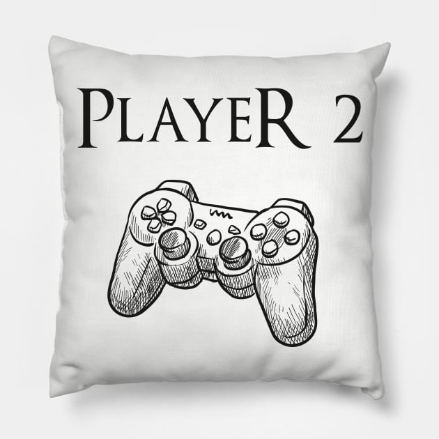 Father and son matching, Player 2 Player 2, Joypad, Controller, gaming Pillow by GlossyArtTees