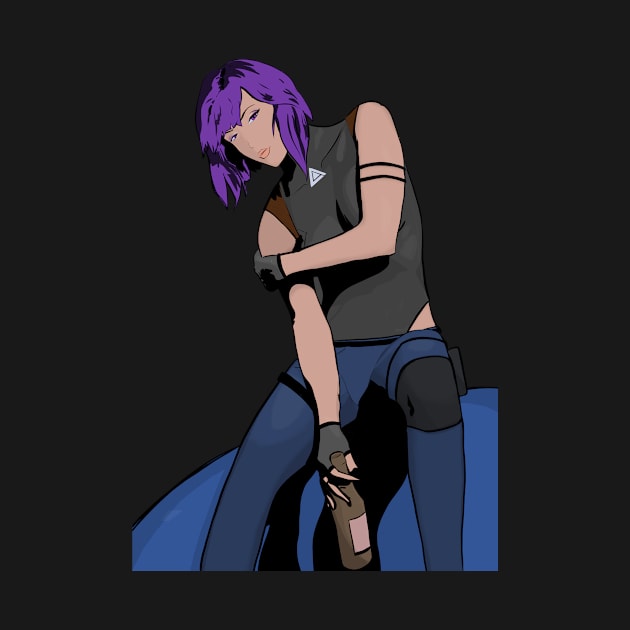 Motoko chillin’ by ggareau