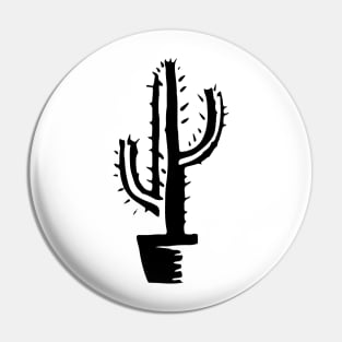 Cactus Shade Black 'n White Gift Tshirt Pin