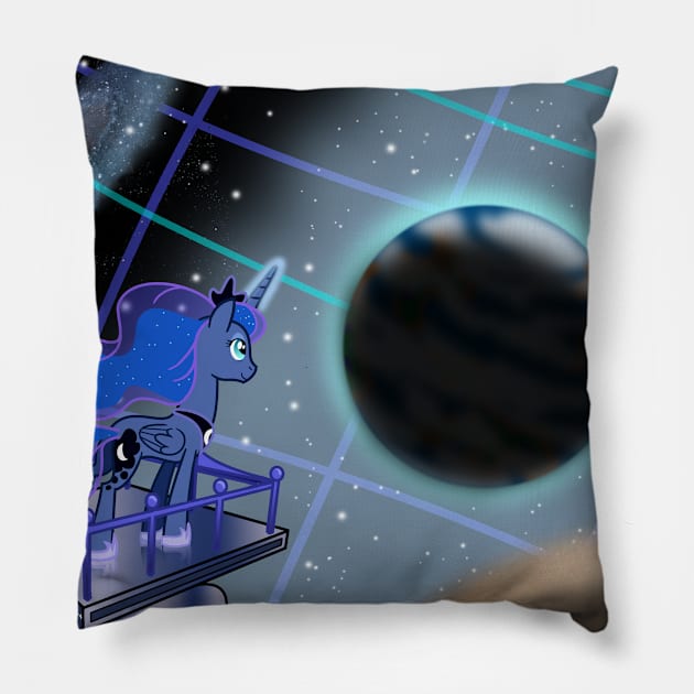 Luna's Planetarium Pillow by Tim_Kangaroo