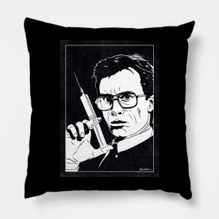 RE-ANIMATOR (Black and White) Pillow