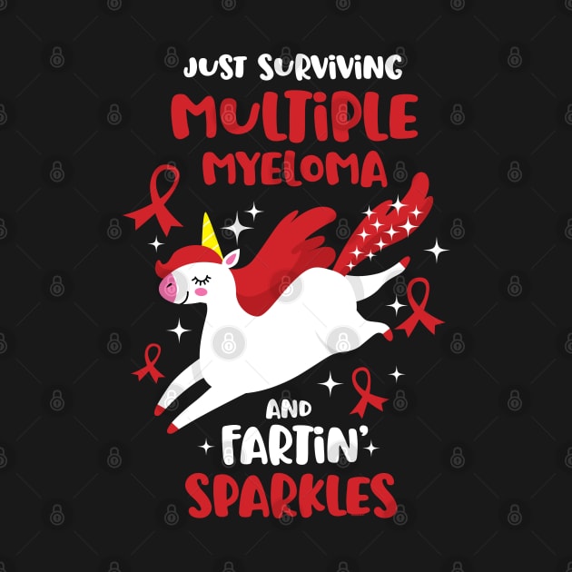 Multiple Myeloma Survivor Farting Unicorn by jomadado