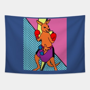 Boxing Glove Boxing Kangaroo Fighting Tapestry