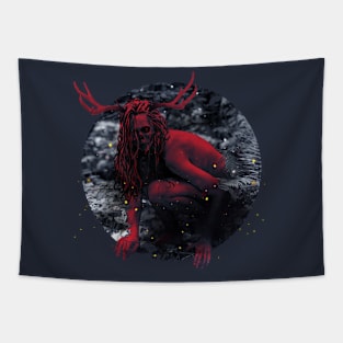 Red Wendigo Tapestry