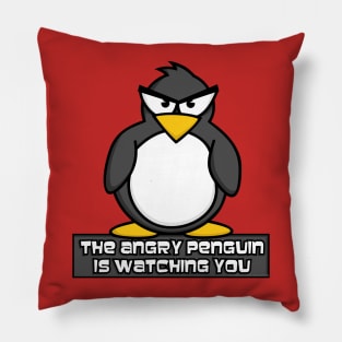 Angry Penguin Pillow