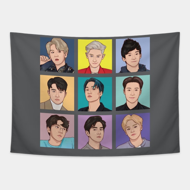 Tooniefied EXO Tapestry by Tooniefied