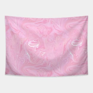 Pastel Pink Silk Marble - Digital Liquid Paint Tapestry