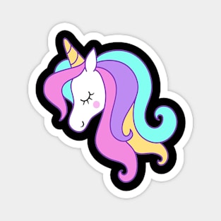 Cute Pastel Unicorn Magnet