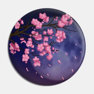 Falling Cherry Blossoms Pin