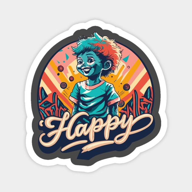 Happy Always Magnet by UnniqDesigns