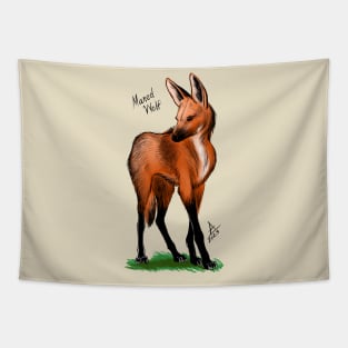 Maned Wolf Tapestry