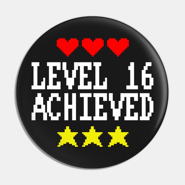 Level 16 Achieved Pin by snitts