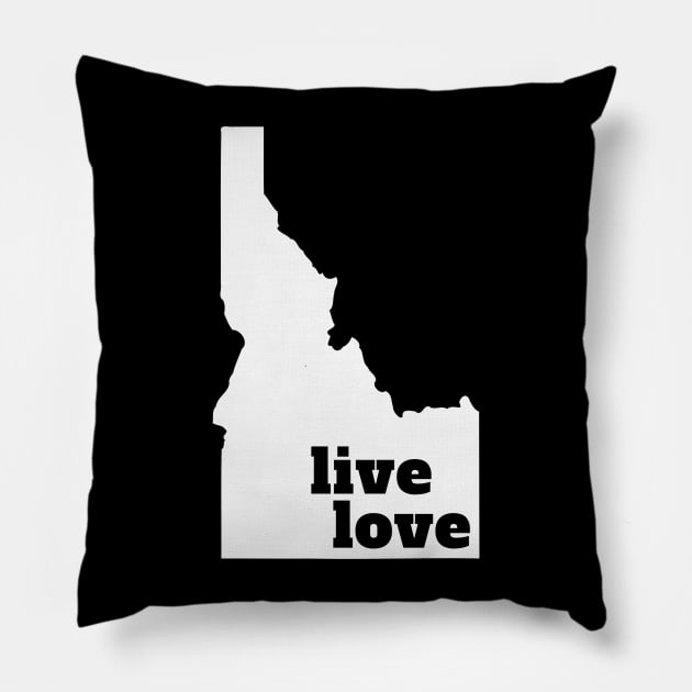 Idaho - Live Love Idaho Pillow by Yesteeyear