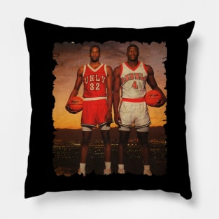 Vintage Stacey Augmon And Lary Johnson 1991 Pillow