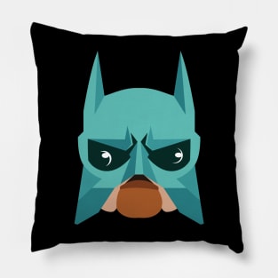 Bat Dog Ready for Action Pillow