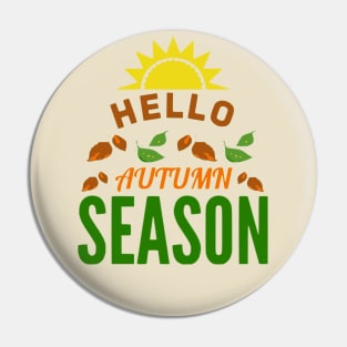 Hello Autumn Season Pin