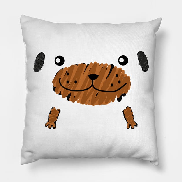 little dog Pillow by hierrochulo