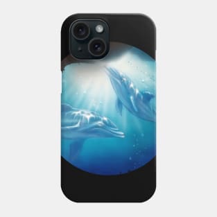 Dolphins playing Phone Case