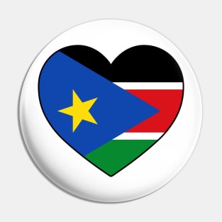 Heart - South Sudan Pin