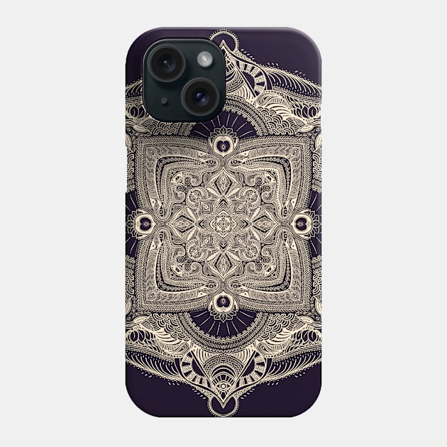 Mandala 04 (Dark Edition) Phone Case by PHAZED