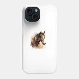Horse Watercolour Painting Phone Case