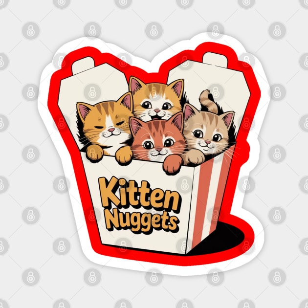 kitten-nuggets Magnet by Creatifly Graphic Tees