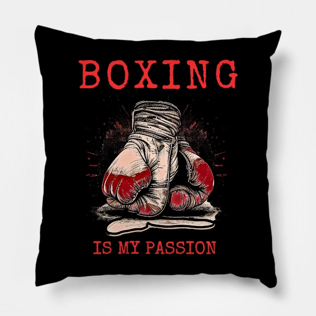 Boxing is my vibe Pillow by Art ucef