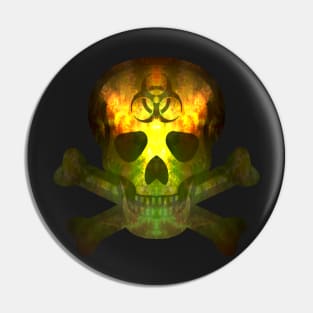 Skullbones Biohazard Miasma Pin