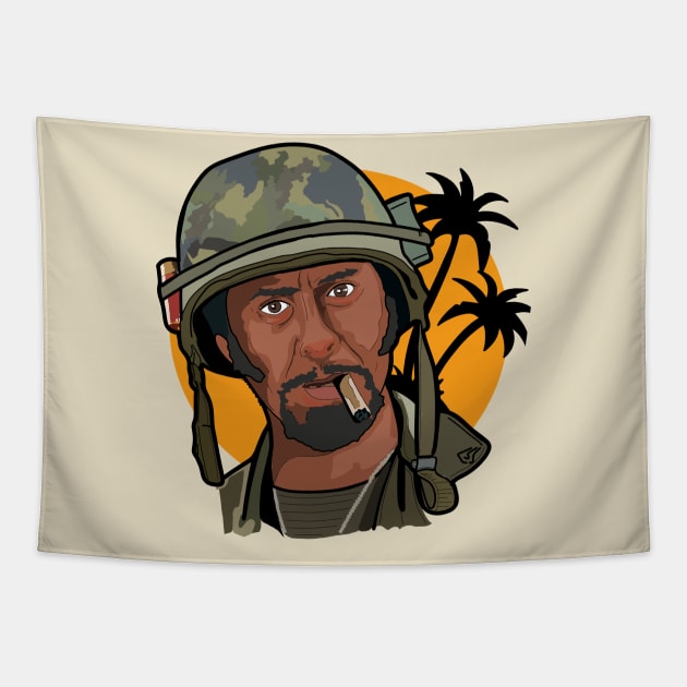 Tropic Thunder - Robert Downey Jr. - Tapestry by tharrisunCreative