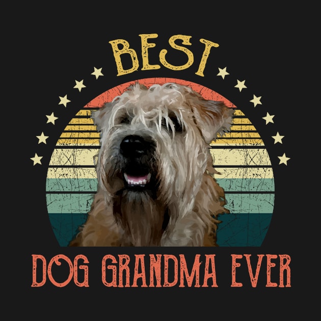 Womens Best Dog Grandma Ever Soft Coated Wheaten Terrier Mothers Day Gift by gussiemc