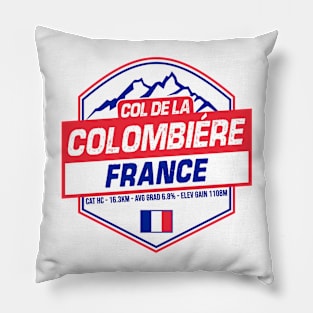 Col de la Colombiére Cycling France Pillow