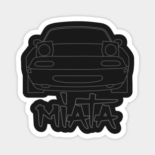 Miata Simple Lines Magnet