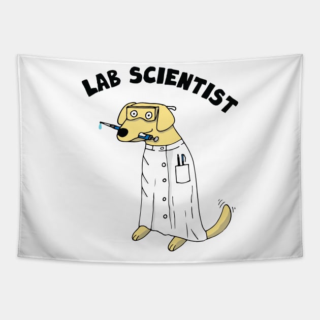 Lab Labrador Tapestry by Geektopia