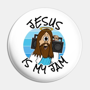 Jesus Is My Jam Christian Musician Funny Pin