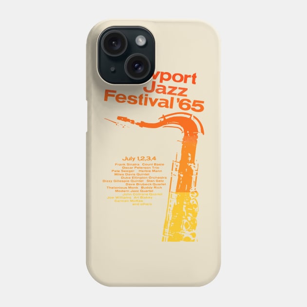 Newport Jazz Festival Phone Case by HAPPY TRIP PRESS