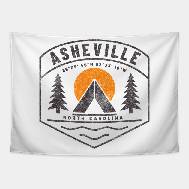 Visiting NC Mountain Cities Asheville, NC Tapestry by Contentarama