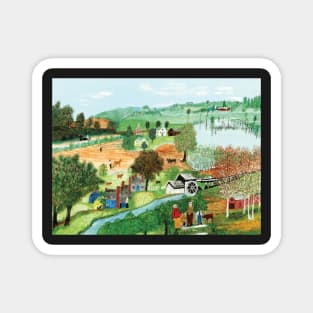 grandma moses Magnet