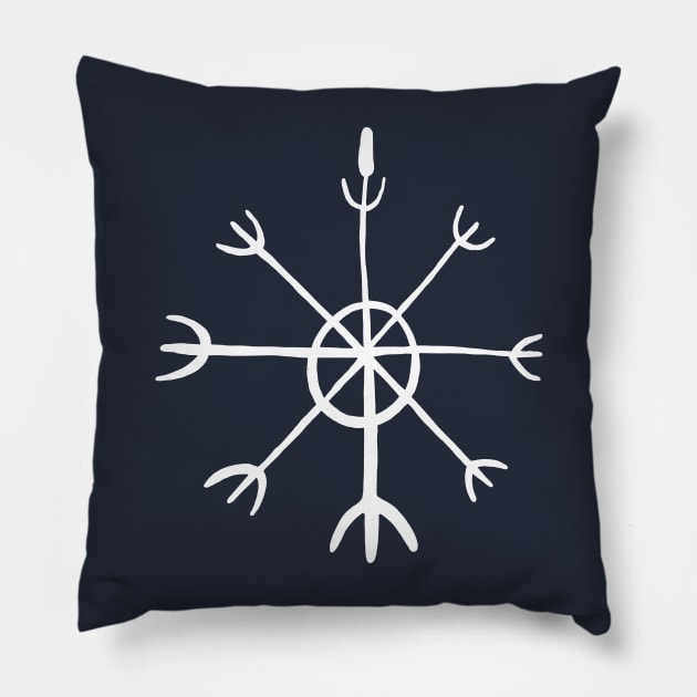 Viking symbol Pillow by ezioman
