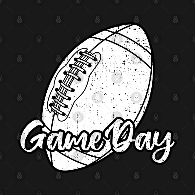 Grunge Football Game Day Vintage Design by Ardhsells