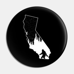 California Bigfoot State Gift Pin